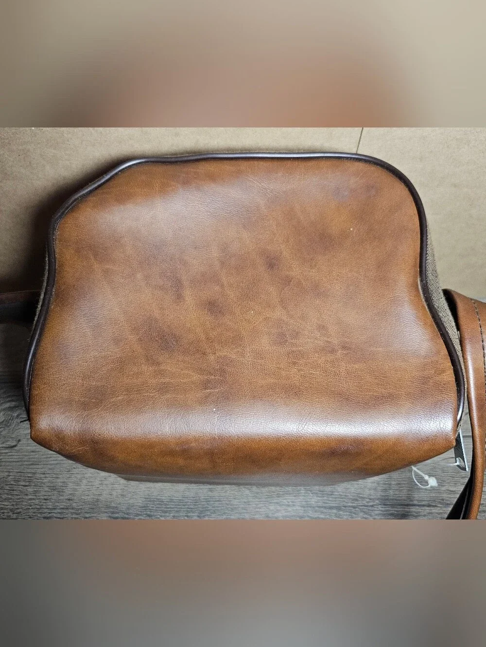 Vintage Polaroid Faux Leather Camera Bag for Polaroid 600 Camera Brown
